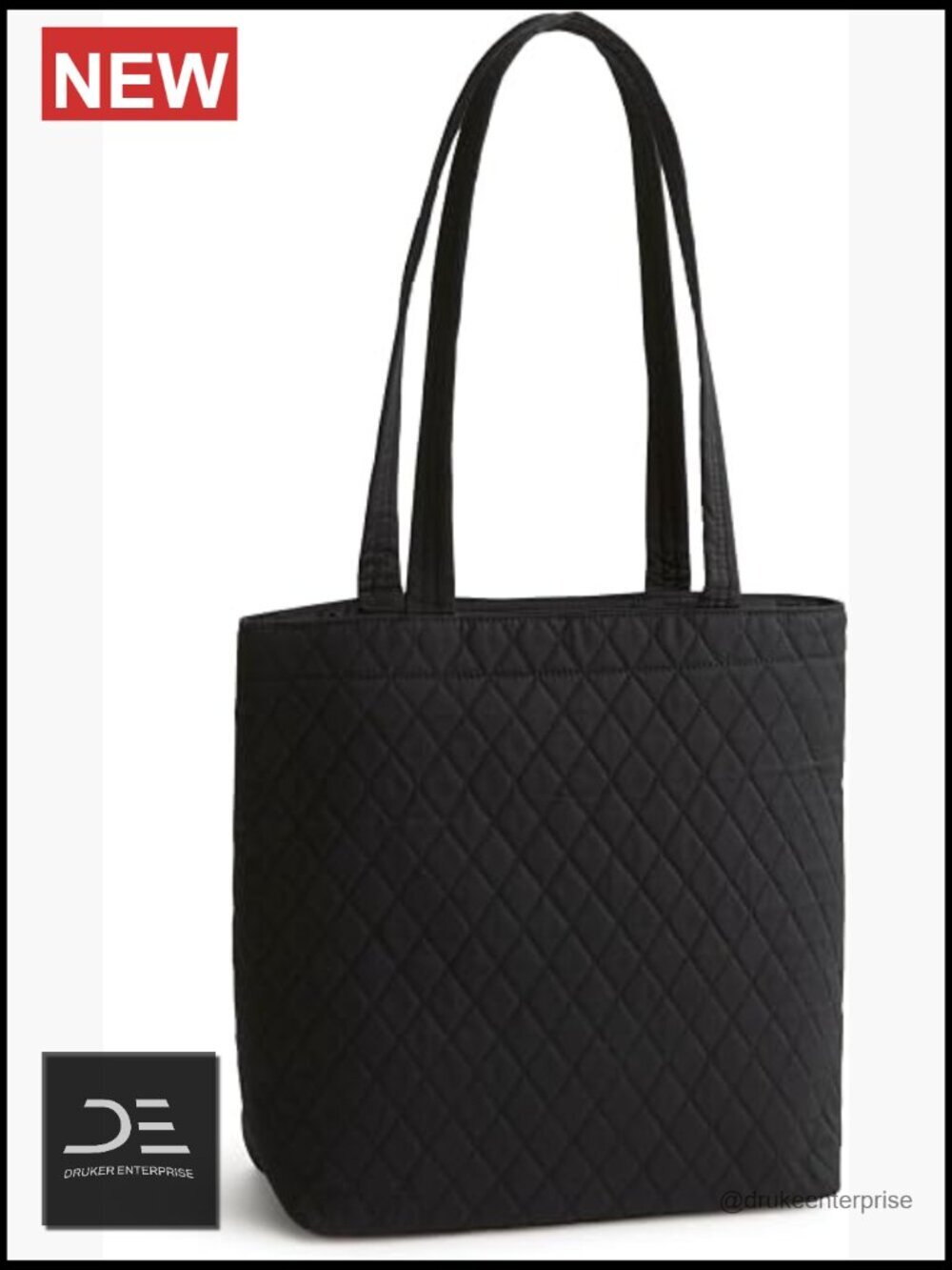 Premium Cotton Small Original Zip Tote Bag with Pockets